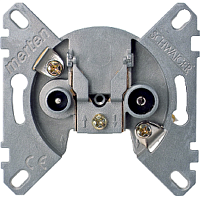 Розетка TV+FM Оконечная без накладки без рамки Schneider Electric Merten Antique картинка